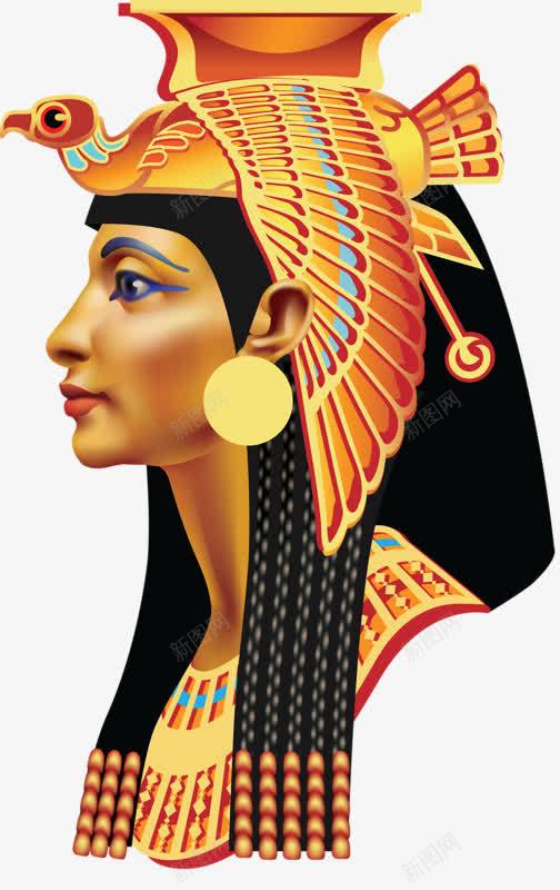 手绘埃及法老png免抠素材_新图网 https://ixintu.com 古埃及 埃及图腾人像 壁画 手绘 法老 金字塔壁画