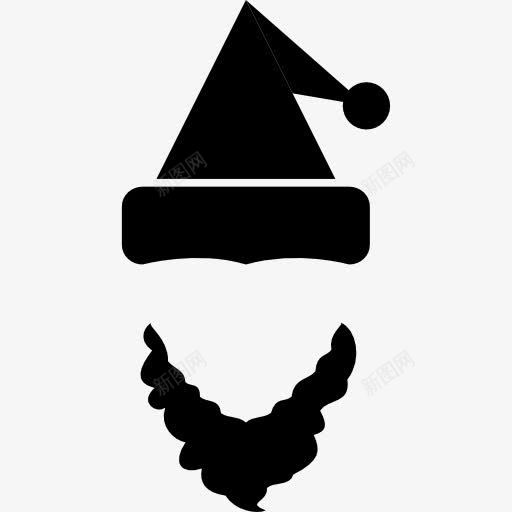 圣诞老人图标png_新图网 https://ixintu.com 圣诞 形状的帽子 服装 熊 面部毛发