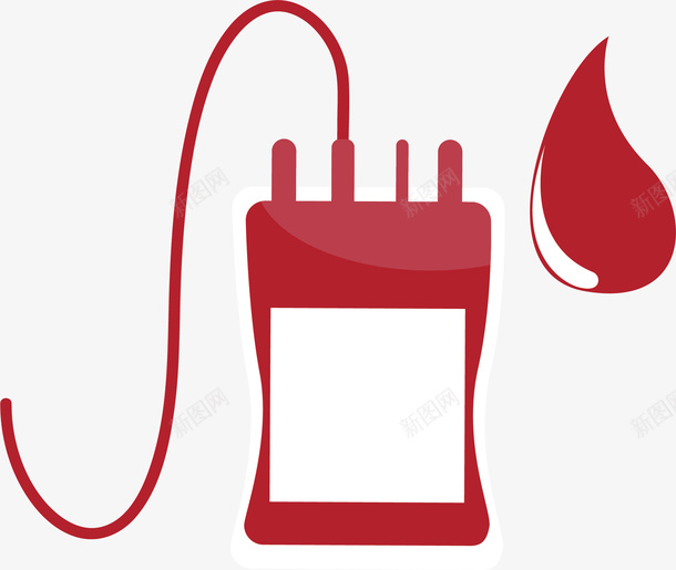 输液用的红色药袋矢量图ai免抠素材_新图网 https://ixintu.com 生物医药 生物医药产业 生物医药展板 生物医药广告 生物医药整容 药袋 血滴 矢量图