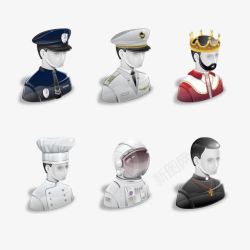 海军舰艇图标警察厨师图标高清图片