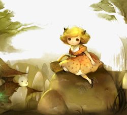 可爱小女孩素材