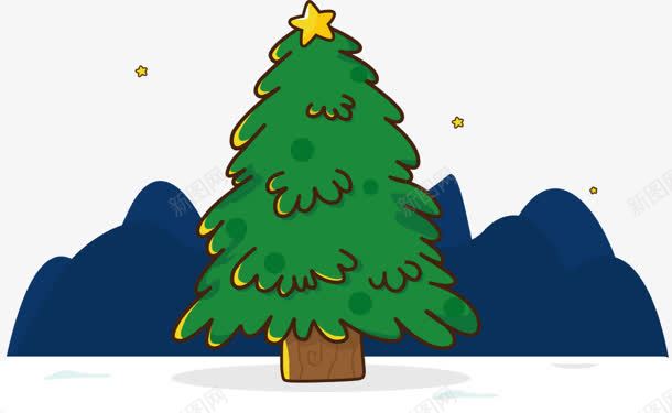 绿色卡通圣诞树海报背景png免抠素材_新图网 https://ixintu.com 卡通 圣诞树 海报 绿色 背景
