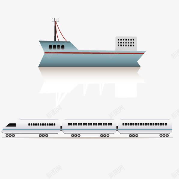 卡通交通工具矢量图ai免抠素材_新图网 https://ixintu.com 交通 交通标志 货车 邮轮 矢量图