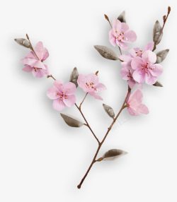 清创创意粉红色的桃花合成高清图片