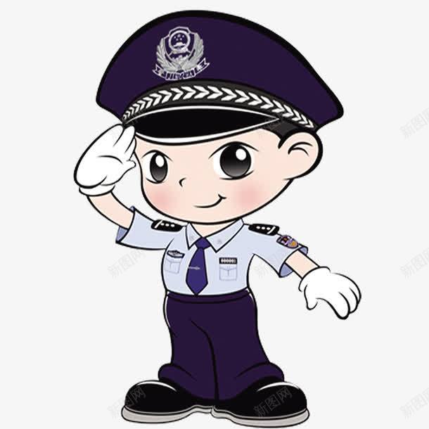 卡通警察psd免抠素材_新图网 https://ixintu.com 制服 卡通 大眼睛 警察