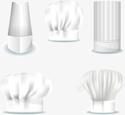 不同等级不同等级的厨师帽子矢量图高清图片