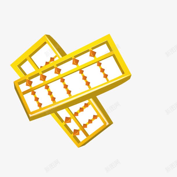 金色算盘png免抠素材_新图网 https://ixintu.com 图案 理财 金色