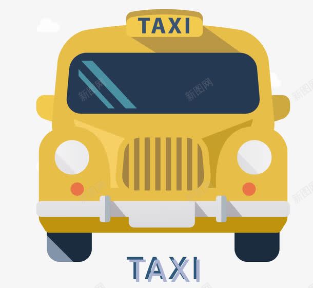 出租车矢量图图标ai_新图网 https://ixintu.com eps 旅游图标 矢量素材 蓝色 车 矢量图