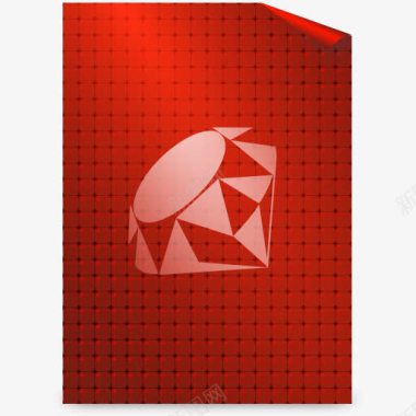 文本X红宝石FSUbuntu的图标图标