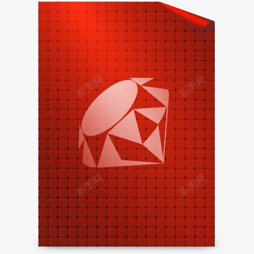 文本X红宝石FSUbuntu的图标png_新图网 https://ixintu.com ruby text x 文本 红宝石
