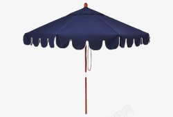 蓝色遮阳伞素材