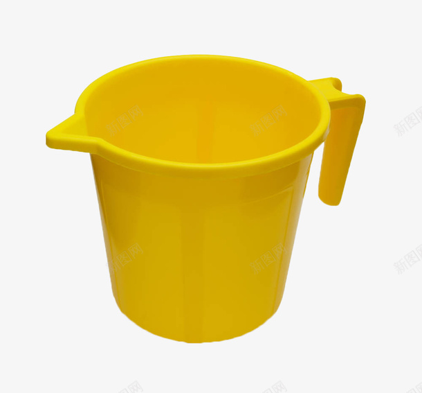 黄色塑料蓄水单柄杯子png免抠素材_新图网 https://ixintu.com 塑料杯 容器 杯子 蓄水 蓄水杯 装水容器 黄色
