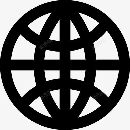 全球网络符号图标png_新图网 https://ixintu.com 全世界地图和国旗 全球互联网 圈 标识