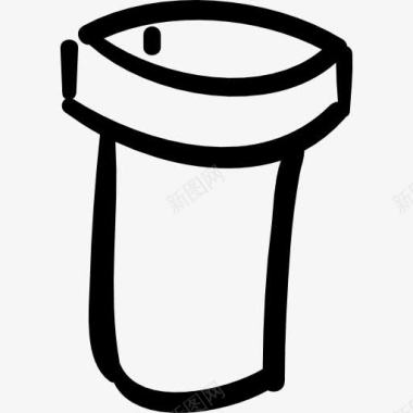 塑料杯咖啡图标图标