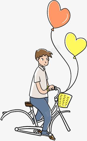 骑单车的小男孩png免抠素材_新图网 https://ixintu.com 单车 小男孩 气球 青少年 骑单车
