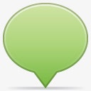 绿色的聊天气泡图标png_新图网 https://ixintu.com 气泡