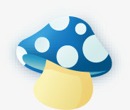 蘑菇png免抠素材_新图网 https://ixintu.com 可爱蘑菇 斑点蘑菇 菇类 蓝色蘑菇 蘑菇