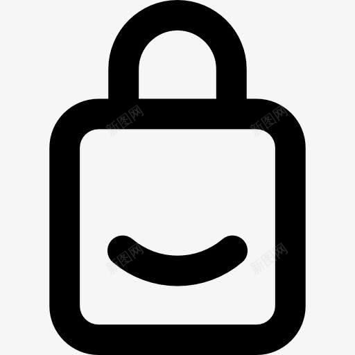 微笑图标png_新图网 https://ixintu.com 安全挂锁 安全系统 挂锁锁 锁