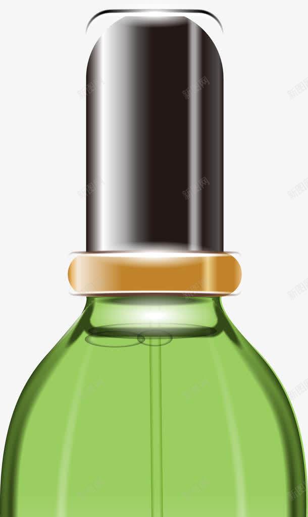 手绘绿色化妆品瓶子png免抠素材_新图网 https://ixintu.com 包装 化妆品瓶 手绘 精华 绿色 香水