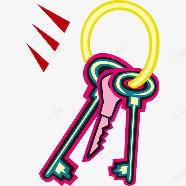 一串钥匙png免抠素材_新图网 https://ixintu.com 开锁 开门 钥匙 锁头