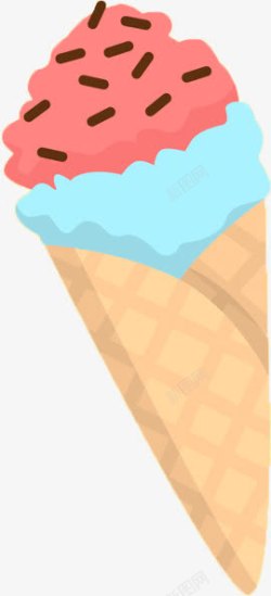 摄影夏日手绘冰淇淋素材