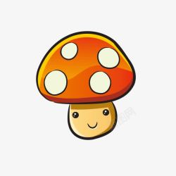 卡通小蘑菇图形素材