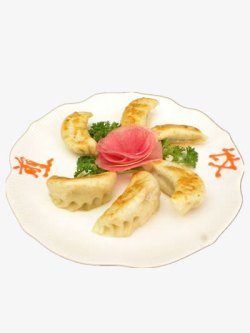 油炸饺子好吃的煎饺高清图片
