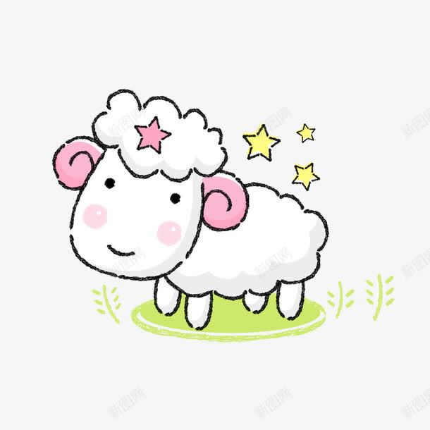 可爱小绵羊png免抠素材_新图网 https://ixintu.com 可爱 可爱小绵羊 小绵羊 绵羊 羊