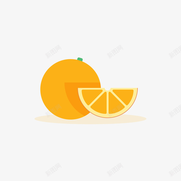 黄色的橙子矢量图ai免抠素材_新图网 https://ixintu.com 橙子矢量 水果 矢量橙子 矢量水果 食物 黄色 矢量图