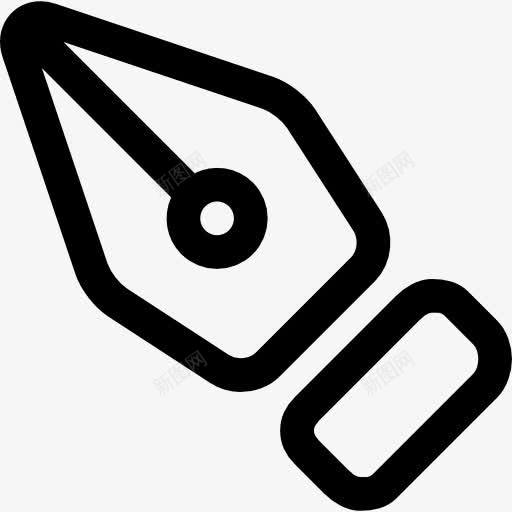 笔尖绘图工具的轮廓图标png_新图网 https://ixintu.com 工具 工具和器具 概述 点 笔 绘图 绘图工具 轮廓
