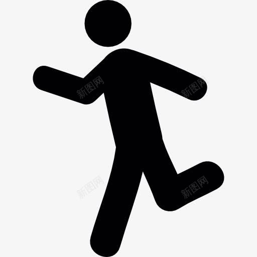 跑步锻炼图标png_新图网 https://ixintu.com 小黑人跑步 跑步 跑步的人 运动 锻炼