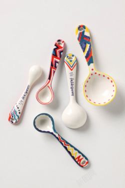 儿童汤勺炫彩儿童塑料汤勺高清图片