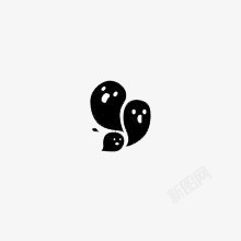 小魄黑白小魄图标高清图片