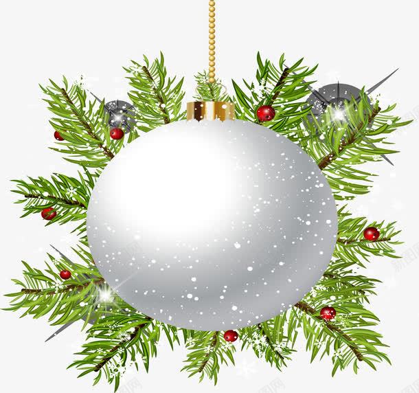 生动的白色圣诞球png免抠素材_新图网 https://ixintu.com 光效 圣诞球 圣诞节快乐 梦幻 飘雪