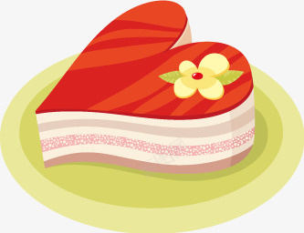 心形蛋糕矢量图ai免抠素材_新图网 https://ixintu.com 心形蛋糕 爱心 矢量图 红色 绿色盘 蛋糕底盘