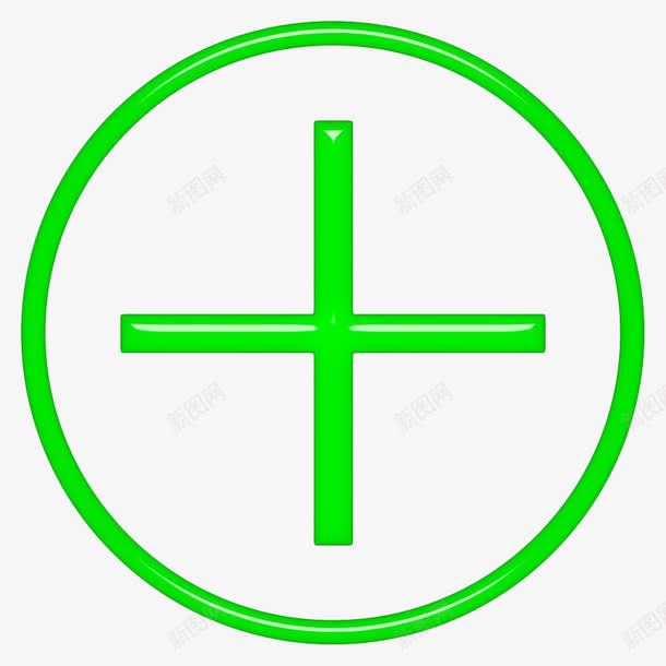 绿色手绘交叉十字架图标png_新图网 https://ixintu.com 交叉线 十字架 圆 差差 线条 绿色