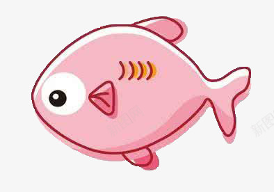 粉色的小鱼png免抠素材_新图网 https://ixintu.com png图形 png装饰 动物 小鱼 手绘 装饰