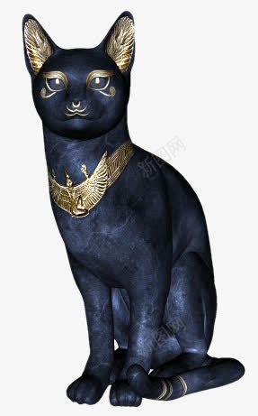 埃及黑猫png免抠素材_新图网 https://ixintu.com 埃及 复古 雕塑 黑猫
