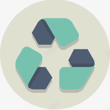 回收回收圆形图标图标