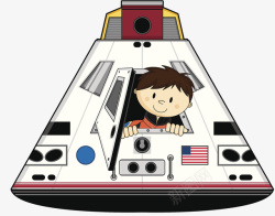 阿波罗探月计划阿波罗探月插画高清图片