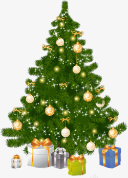 圣诞树素材图库绿色圣诞树高清图片
