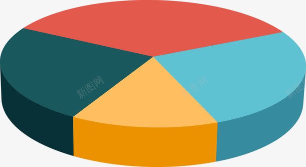 彩色圆形分块图标png_新图网 https://ixintu.com 分块 分块PNG图片 圆形 彩色 矢量素材 饼状图