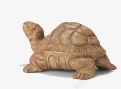 石雕木雕仰头的爬行乌龟素材