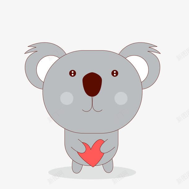 卡通可爱考拉png免抠素材_新图网 https://ixintu.com 卡通可爱考拉 卡通可爱考拉免费png下载 可爱考拉矢量图 鼠绘考拉