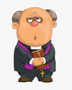 牧师卡通人物高清图片