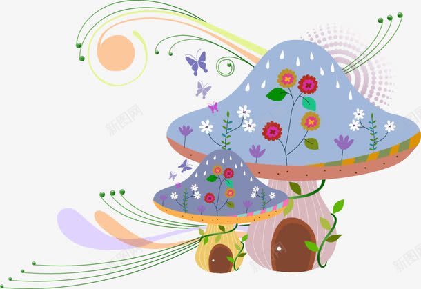 精美卡通蘑菇png免抠素材_新图网 https://ixintu.com 精美卡通 蘑菇