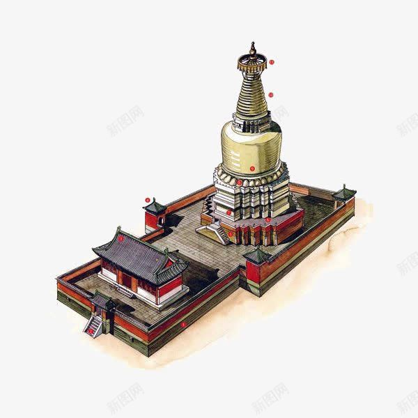 古寺庙建筑png免抠素材_新图网 https://ixintu.com PNG 免抠 城堡 寺庙 建筑 手绘