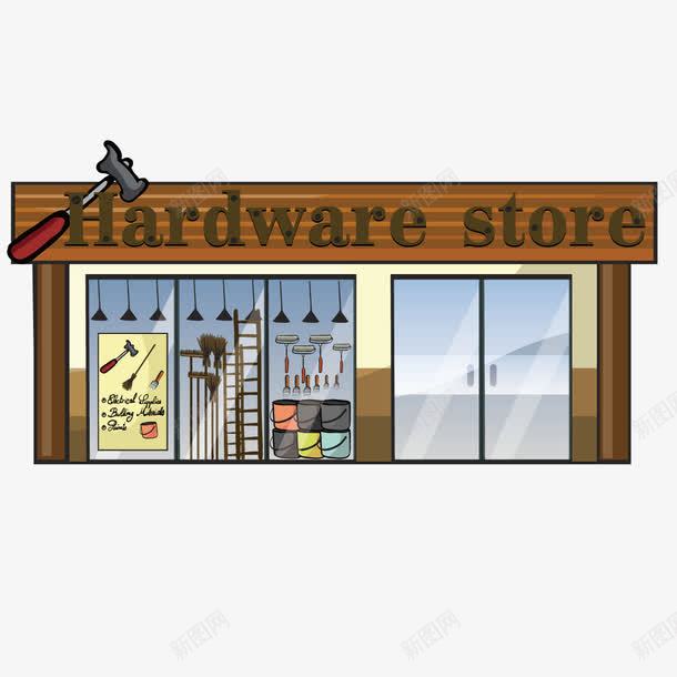 工具店矢量图ai免抠素材_新图网 https://ixintu.com 五金店 五金店铺 出售 商店 矢量图 锤子