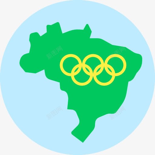 巴西图标png_新图网 https://ixintu.com 地图 地图和位置 地理 奥运 巴西
