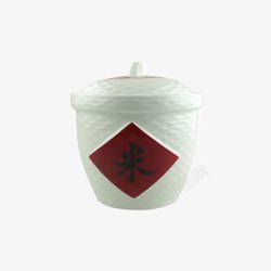 手提式储米箱陶瓷米缸米桶储米箱防虫防潮储物高清图片